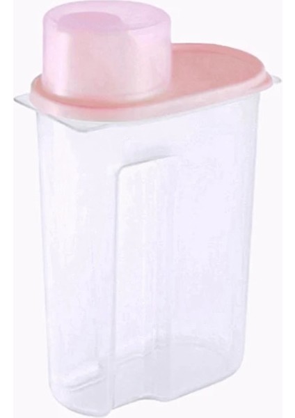 Pembe Tarzı L Beden Plastik Tahıl Dağıtıcı Saklama Kutusu Mutfak Gıda Mutfak Tahıl Kurutulmuş Meyve Aperatifler Tahıl Pirinç Konteyner Gıda Mühürlü Kavanoz (Yurt Dışından)