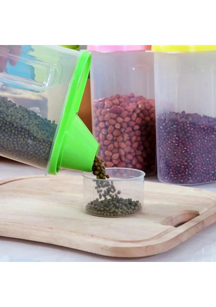 B1 Stili L Beden Tahıl Saklama Kutusu Plastik Fasulye Dağıtıcı Konteyner Şeker Kavun Tohumları Mühürlü Kutu Tahıl Pirinç Unu Saklama Şişeleri Kapaklı Kavanoz (Yurt Dışından)