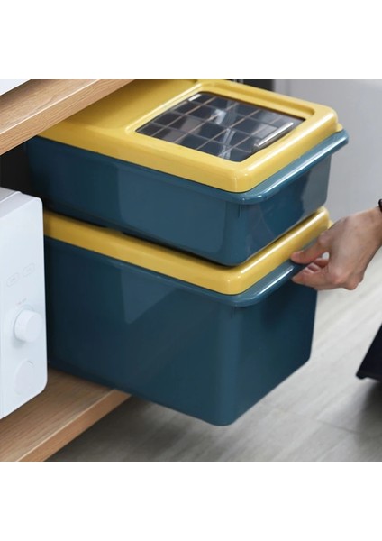 Küçük Bir Stil Ev Şeker Konteyner Mühürlü Pirinç Plastik Saklama Kutusu Kedi Köpek Maması Tahıllar Kova Un Ot Kavanoz Organizatör Nem Geçirmez Kapak (Yurt Dışından) fırsatları