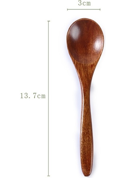 No.5 Tarzı Doğal Tahta Kaşık Uzun Saplı Yuvarlak Kaşık Çorba Pişirme Için Karıştırma Karıştırma Ev Sofra Yemek Takımı Gereçler Mutfak Aksesuarı (Yurt Dışından)