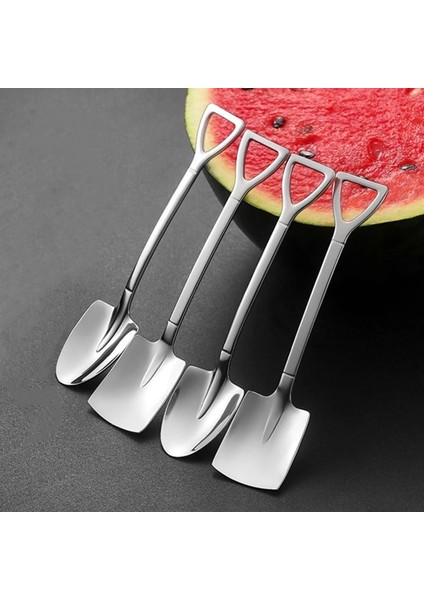 2 Adet Gümüş B Tarzı Of Kaşık Çatal Seti Paslanmaz Çelik Retro Demir Kürek Dondurma Kaşığı Kaşık Yaratıcı Kaşık Çay Kaşığı Sofra Takımı (Yurt Dışından) fırsatları