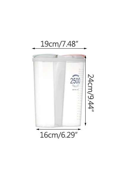 OVAL-2500ML Stili Mutfak Saklama Kutusu Gıda Saklama Kutusu Mutfak Gereçleri Tahıl Depolama Tankı Neme Dayanıklı Mühürlü Kutular Şeffaf Organizatörler (Yurt Dışından)