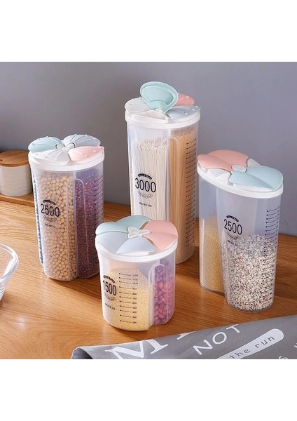 OVAL-2500ML Stili Mutfak Saklama Kutusu Gıda Saklama Kutusu Mutfak Gereçleri Tahıl Depolama Tankı Neme Dayanıklı Mühürlü Kutular Şeffaf Organizatörler (Yurt Dışından) indirimleri