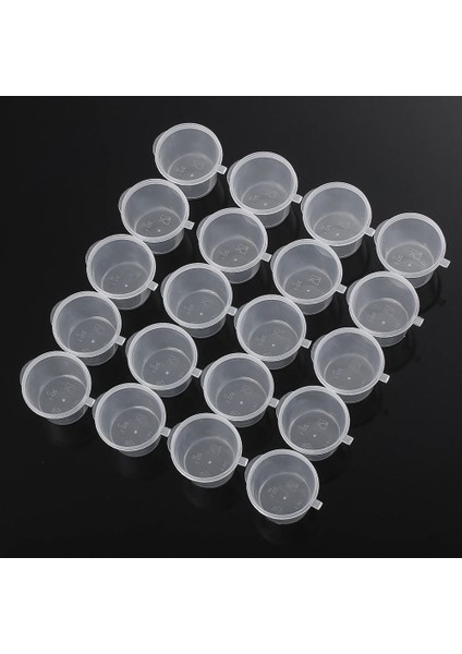 2 27ML Tarzı ml Tek Kullanımlık Plastik Paket Servis Sos Kabı Yeniden Kullanılabilir Kaplar Menteşeli Kapaklı Yemek Kutusu Küçük Pigment Boya Kutusu (Yurt Dışından)