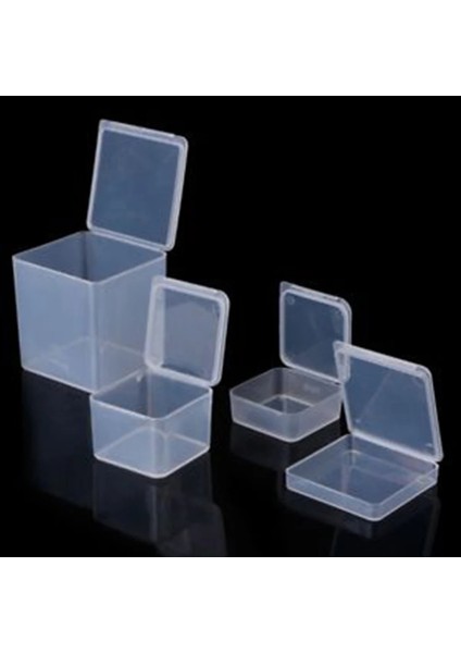 3.7cmx3.7cmx2.5cm Stili Şeffaf Saklama Kutusu Kare Plastik Takı Boncuk Konteyner Küçük Eşyalar Çeşitli Eşyalar Organizatör Kılıf Balıkçılık Araçları Aksesuarları (Yurt Dışından) fiyatları