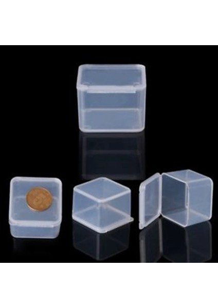 3.7cmx3.7cmx2.5cm Stili Şeffaf Saklama Kutusu Kare Plastik Takı Boncuk Konteyner Küçük Eşyalar Çeşitli Eşyalar Organizatör Kılıf Balıkçılık Araçları Aksesuarları (Yurt Dışından) modelleri
