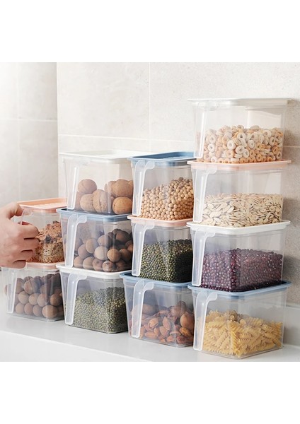 Ordu Yeşili Tarzı Mutfak Şeffaf Saklama Kutusu Mühürlü Kavanoz Tahıllar Fasulye Depolama Organizatör Gıda Kapları Buzdolabı Saklama Kutuları (Yurt Dışından) modelleri
