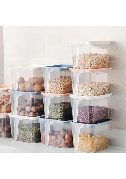 Ordu Yeşili Tarzı Mutfak Şeffaf Saklama Kutusu Mühürlü Kavanoz Tahıllar Fasulye Depolama Organizatör Gıda Kapları Buzdolabı Saklama Kutuları (Yurt Dışından) fırsatları
