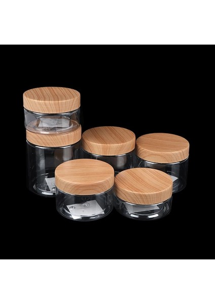 120ML Tarzı Yeni 80ML L Şeffaf Plastik Şişe Ahşap Kapaklı Mühürlü Kavanozlar Konteyner Mutfak Gıda Saklama Kavanozları Nem Geçirmez (Yurt Dışından) modelleri