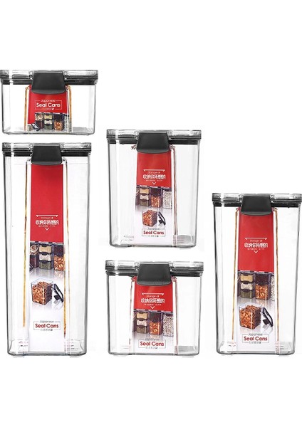 1800ML Stili Gıda Saklama Kapları, Hava Geçirmez Kutular Plastik Saklama Kutuları Istiflenebilir Gıda Saklama Kutuları Mutfak Buzdolabı Depolama Tankları (Yurt Dışından) fırsatları