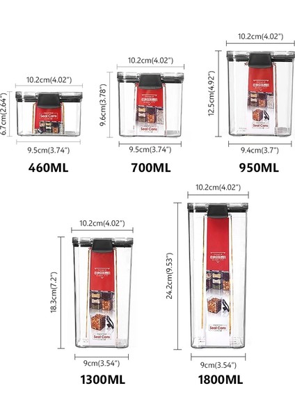 1800ML Stili Gıda Saklama Kapları, Hava Geçirmez Kutular Plastik Saklama Kutuları Istiflenebilir Gıda Saklama Kutuları Mutfak Buzdolabı Depolama Tankları (Yurt Dışından) indirimleri