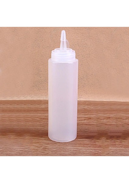 Beyaz Stil 360 ml Sos Şişesi Pişirme Araçları Plastik Sıkma Şişesi Zeytinyağı Depolama Kavanoz Çeşni Dağıtıcı Sirke Baharat Aksesuarları (Yurt Dışından)