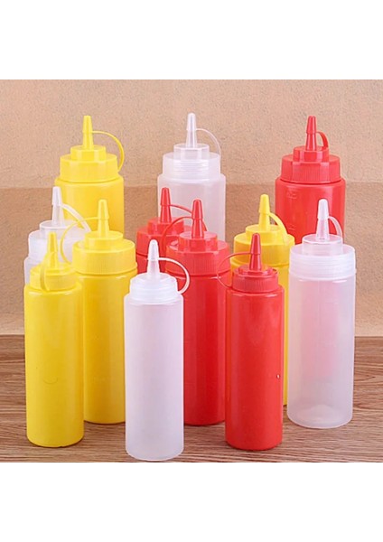 Beyaz Stil 360 ml Sos Şişesi Pişirme Araçları Plastik Sıkma Şişesi Zeytinyağı Depolama Kavanoz Çeşni Dağıtıcı Sirke Baharat Aksesuarları (Yurt Dışından) modelleri