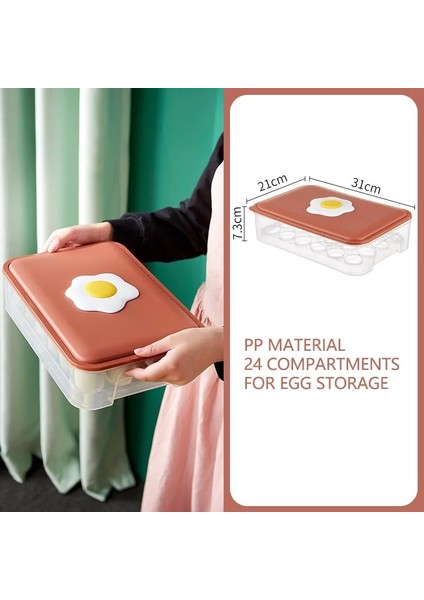 A-Kırmızı Stili Yeni Otomatik Yuvarlanan Yumurta Kutusu Mutfak Eşyaları Buzdolabı Depolama Organizatör Ev Şeffaf Çekmece Tepsisi Space Saver (Yurt Dışından)