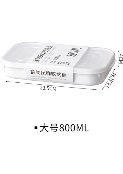 800ML Stili Buzdolabı Gıda Saklama Kapları Mutfak Gıda Mühürlü Sebzelik Kapları Gıda Saklama Kapları Taze Kutu (Yurt Dışından)
