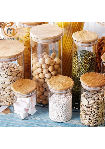 5.5X10CM F2 Stili 1 Parça Baharatlar Için Mason Şeker Kavanozu Cam Bambu Kapaklı Konteyner Cam Kavanoz Kapaklı Çerez Kavanozu Mutfak Kavanozları ve Kapakları (Yurt Dışından) fiyatları