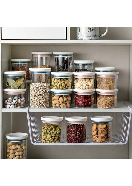 PEMBE-250ML Tarzı Ev Şeffaf Gıda Mühürlü Kavanoz Nem Geçirmez Saklama Kavanozu Tam Tahıl Plastik Organizatör Şişe Konteyner Mutfak Malzemeleri (Yurt Dışından) modelleri