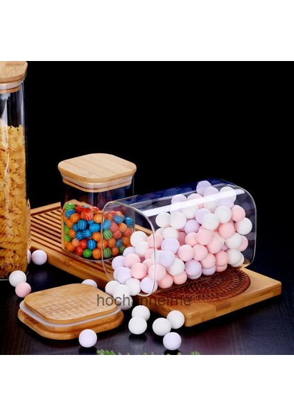 8X10CM 450ML Stili 2 Kavanoz Sızdırmazlık Mutfak Tahıl Çay Mason Depolama Tankı Bambu Kapaklı Cam Kavanozlar Baharat Çeşniler Organizatör Hava Geçirmez Konteyner (Yurt Dışından) fırsatları