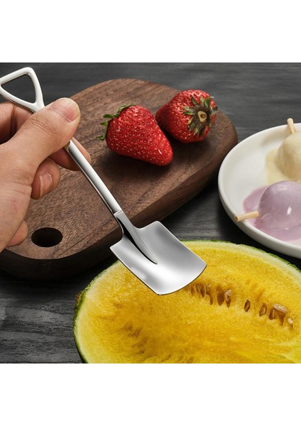 Siyah Stil Retro Kürek Düz Kahve Çay Dondurma Metal Kaşık Hediye Yaratıcı Bar Paslanmaz Çelik 304 Tatlı Sofra Seti Züccaciye Mutfak (Yurt Dışından) fırsatları