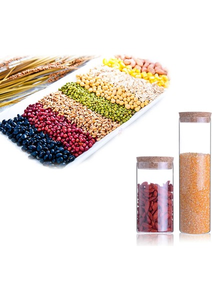 6.5X20CM 580ML Stili Bambu Kapaklar Şeffaf Cam Kavanozlar Mühürlü Kavanozlar Tahıl Deposu Şişe Kavanozu Mutfak Saklama Kutuları Mutfak Depolama Organizasyonu (Yurt Dışından) indirimleri