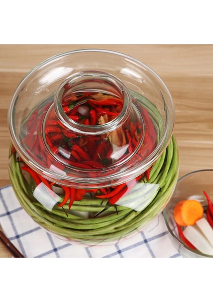 2.5 kg Tarzı 2.kg Kore Cam Gıda Konteyner Kimchi Kavanoz Mutfak Kalınlaşmış Turşu Kutuları Ev Turşu Kavanoz Turşu Silindir Mühürlü Kutular (Yurt Dışından)