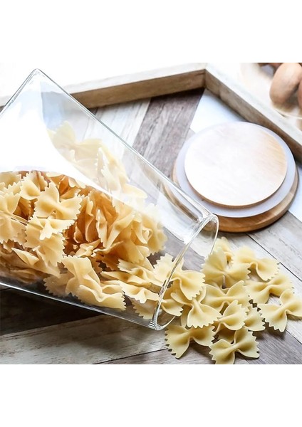 350ML Stili Depolama Şişesi Cam Hava Geçirmez Teneke Kutu Nem Geçirmez Cam Kahve Tankı Çay Kavanoz Şeker Düzenleyici Konteyner Mutfak Kare Şişe (Yurt Dışından) fırsatları