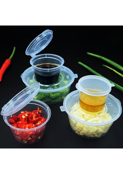 10 Adet 25ML Tarzı Lear Gıda Küçük Sos Kapları Paket Kutu ve Kapak Taşınabilir Tek Kullanımlık Taşınabilir Plastik Sos Bardakları Mutfak Eşyaları (Yurt Dışından) fiyatları