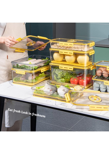 Uzun Gri L Tarzı Sıcak Satış Buzdolabı Saklama Kutusu Gıda Sınıfı Pet Kalınlaşmış Zaman Işleyişi Dahili Bölmeli Mutfak Saklama Kapları (Yurt Dışından) modelleri