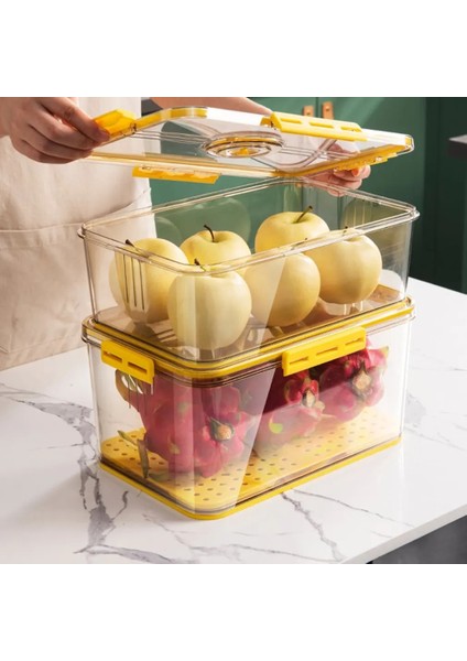 Uzun Gri L Tarzı Sıcak Satış Buzdolabı Saklama Kutusu Gıda Sınıfı Pet Kalınlaşmış Zaman Işleyişi Dahili Bölmeli Mutfak Saklama Kapları (Yurt Dışından) fırsatları