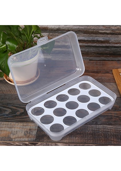 No.2 Tarzı 1 Katmanlı 15 Yumurta Saklama Kutusu Ev Yumurta Konteyner Taşınabilir Plastik Yumurta Tutucu Buzdolabı Gıda Yumurta Kutusu Organizatör Vaka Mutfak Gadget'ı (Yurt Dışından)