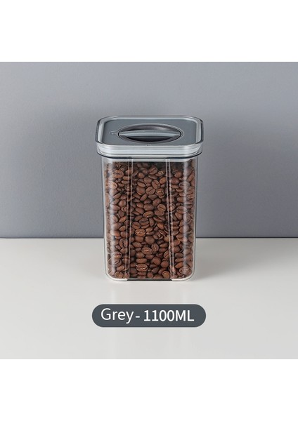 Gri 1100ML Stili 1 Parça Kavanozlar Gıda Saklama Kutusu Buzdolabı Plastik Tank Şeffaf Konteyner Kutuları Mutfak Şişeleri RR2107 (Yurt Dışından)