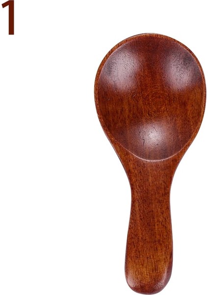 No.1 Tarzı Ev Yaşam Tuz Tahta Kaşık Şeker Kaşığı Küçük Mini Çeşni Kepçe Mutfak Aletleri Pişirme Araçları Çeşni Kepçe Sofra Takımı (Yurt Dışından)