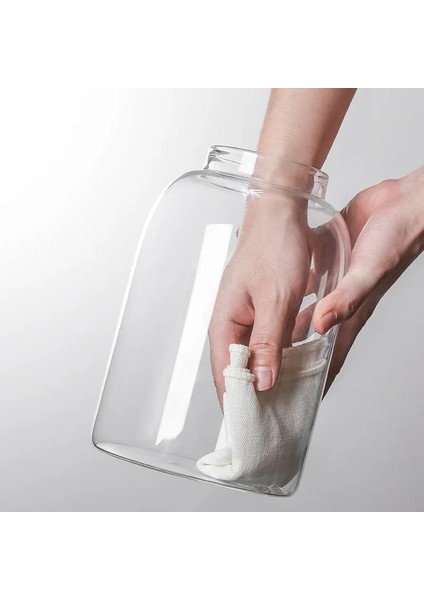 1250ML Stili ml Ahşap Kapaklı Cam Mutfak Saklama Şişeleri Kavanoz Büyük Gıda Konteyner Tahıllar Çay Kahve Çekirdekleri Tahıllar Şeker Kavanoz Konteynerler (Yurt Dışından)