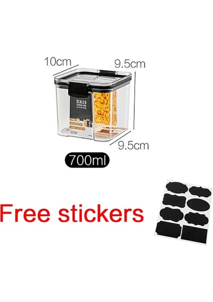 700ML Tarzı Pet Plastik Saklama Kabı Şeffaf Istiflenebilir Gıda Saklama Kutusu Mutfak Spagetti Erişte Mühürlü Kaplar Gıda Kapları (Yurt Dışından)