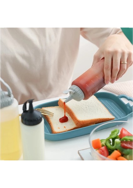 GRI-175ML Stili 6ozoz Çeşni Sıkma Şişesi Sos Sıkma Fışkırtma Şişesi Mutfak Konteyneri Gıda Dispenseri Yağ Ketçap Kalbur (Yurt Dışından) fırsatları