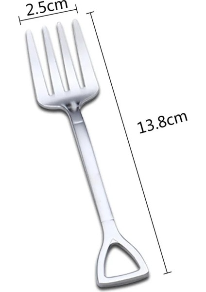 No.4 Tarzı Paslanmaz Çelik Kahve Çay Kaşığı Kürekwreaped Tatlı Çatalları Dondurma Şeker Çay Kaşığı Çocuklar Ilginç Oyuncaklar Bar Ev (Yurt Dışından)