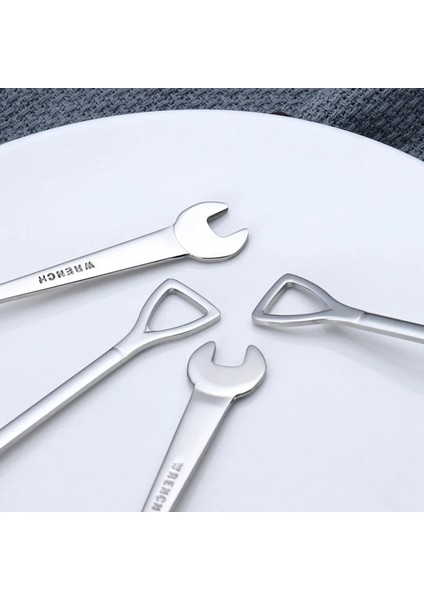 No.4 Tarzı Paslanmaz Çelik Kahve Çay Kaşığı Kürekwreaped Tatlı Çatalları Dondurma Şeker Çay Kaşığı Çocuklar Ilginç Oyuncaklar Bar Ev (Yurt Dışından) fırsatları