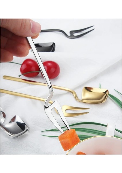 No.1 Tarzı Paslanmaz Çelik Duvara Monte Altın Kaplama Kahve Kaşığı Dondurma Kaşığı Çay Kaşığı Kahve Aksesuarları Çay Kaşığı Meyve Çatalı (Yurt Dışından) indirimleri