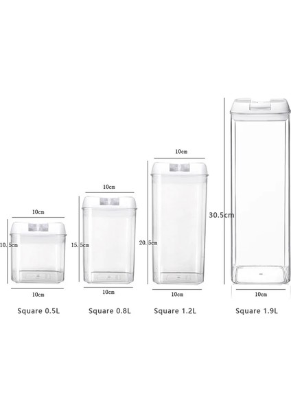 Yuvarlak 0.4l Tarzı Gıda Saklama Kabı Akrilik Mutfak Saklama Kutusu Tahıllı Saklama Kavanozu Şeffaf Mühürlü Kutular Kolay Toka Çok Kapasiteli (Yurt Dışından) modelleri