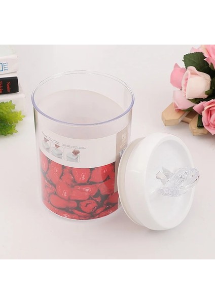 Kare 2.3l Stili Gıda Saklama Kabı Akrilik Mutfak Saklama Kutusu Tahıllı Saklama Kavanozu Şeffaf Mühürlü Kutular Kolay Toka Çok Kapasiteli (Yurt Dışından) fırsatları