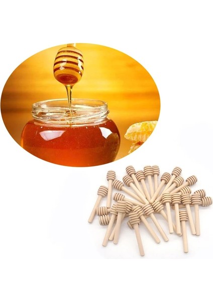 8cm Tarzı 50 Parça Adet Mini Ahşap Bal Kepçe Çubukları Sarılı Bal Kavanozu Dağıtma Çiseleme Ahşap Karıştırıcılar Bal Mutfak Karıştırma Aletleri %70 (Yurt Dışından) indirimleri