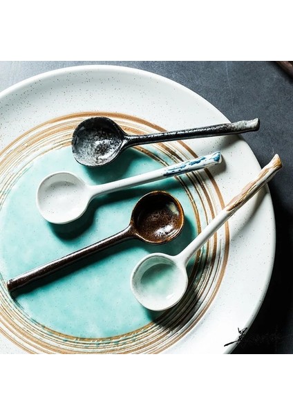 Bir Stil Seramik Çorba Kaşığı Japon Sofra Yemek Kaşığı Yaratıcı Uzun Saplı Kaşık Mutfak Pişirme Gereçleri Aracı Çay Kaşığı Mutfak Için (Yurt Dışından) fiyatları