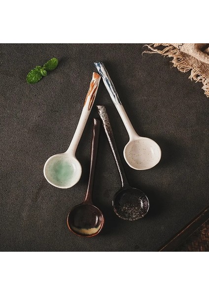 Bir Stil Seramik Çorba Kaşığı Japon Sofra Yemek Kaşığı Yaratıcı Uzun Saplı Kaşık Mutfak Pişirme Gereçleri Aracı Çay Kaşığı Mutfak Için (Yurt Dışından) modelleri