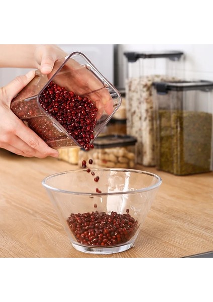 Siyah 1800 Stili Mutfak Kapları Baharat Kutusu Organizatör Saklama Kavanozları Tahıllar Için Kavanoz Dökme Plastik Kavanozlar Kapaklı Para Kasaları Baharatlar Için (Yurt Dışından) modelleri