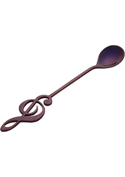 No.5 Tarzı Paslanmaz Çelik Nota Kaşığı Kahve Kaşığı Karıştırma Kaşığı Kupa Kaşık Müzik Barı Buz Barı Yaratıcı Hediye Kaşığı (Yurt Dışından)