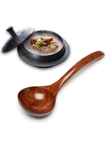 No.5 Tarzı Doğal Ahşap Büyük Çorba Kaşığı Uzun Saplı Pişirme Kaşığı Ahşap Ramen Pirinç Kaşığı Çorba Potası Ikram Sofra Takımı Mutfak Gereçleri (Yurt Dışından) fiyatları