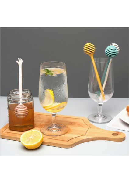 Yeşil Stil Yüksek Li Bal Karıştırma Yaratıcı Reçel Çubuğu Plastik Bal Çubuğu Pürüzsüz ve Çapaksız Kahve Süt Çay Karıştırma Çubuğu Mutfak Aracı (Yurt Dışından)