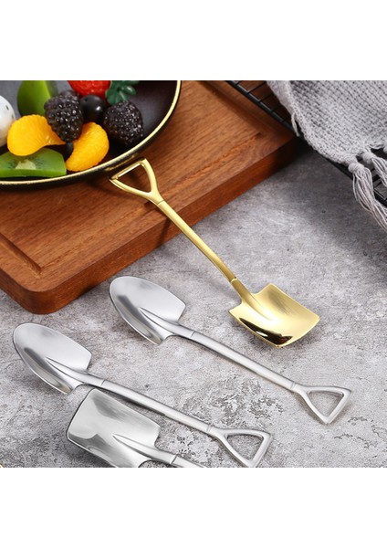 Gümüş Tarzı Ovel Kaşık Paslanmaz Çelik Çay Kaşığı Dondurma Tatlı Kaşık Için Yaratıcı Çay Kahve Kaşığı Sofra Çatal Seti (Yurt Dışından) fırsatları