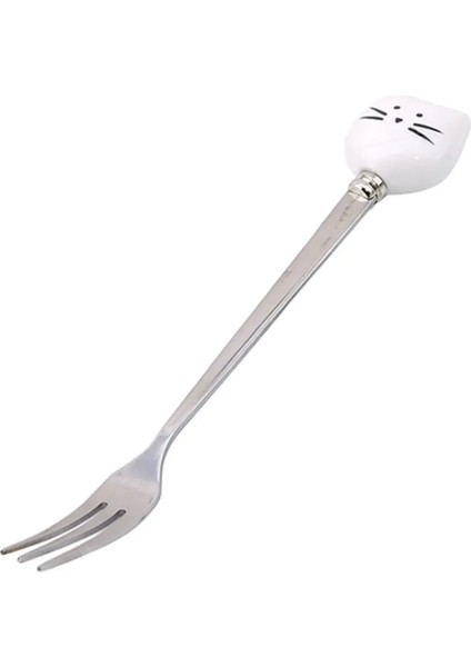 Seramik Çatal W Stili Ute Paslanmaz Çelik Kedi Pençesi Kahve Kaşığı Meyve Tatlı Kaşığı Şeker Çay Kaşığı Kedi Pençesi Şekli Içecek Sofra Seramik (Yurt Dışından)