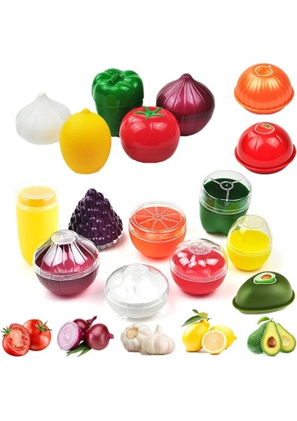 Domates B Tarzı Sebze Sebzelik Kapları Plastik Soğan Sarımsak Biber Domates Limon Taze Saklama Kutusu Meyve Sebzelik Kutusu Buzdolabı Organizatör (Yurt Dışından)
